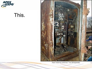 Flickr/ inside the control box / Tom Gill (lapstrake)
This.
 