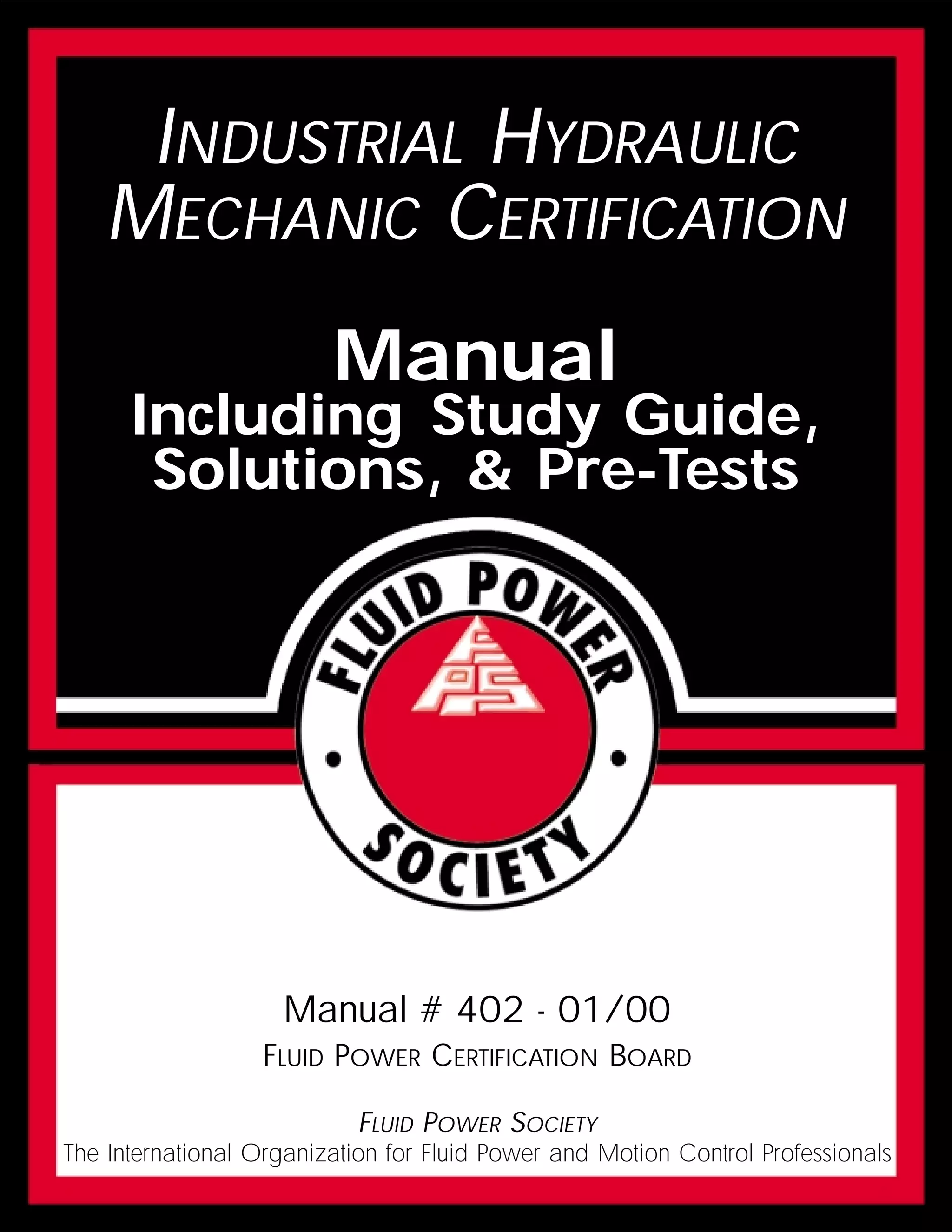 Industrial hydraulic mechanic certification | PDF