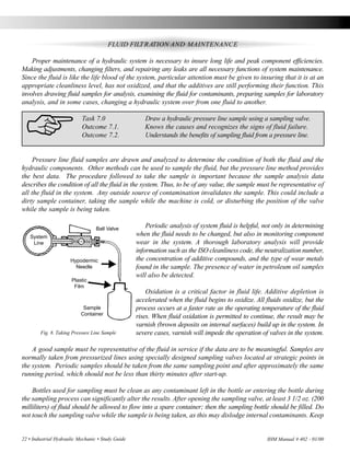 Hydraulic Performance Task Industrial hydraulic mechanic certification | PDF