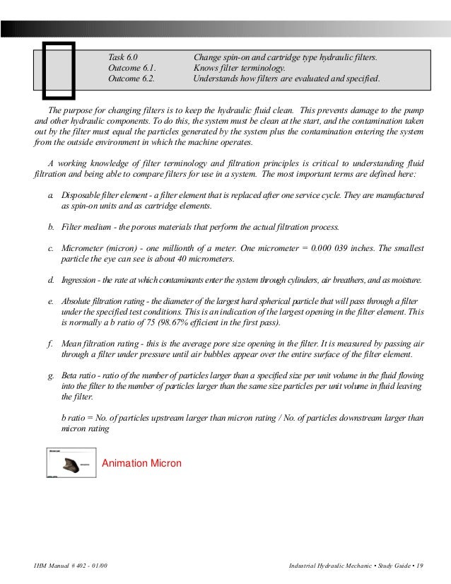 Industrial Hydraulic Mechanic Certification