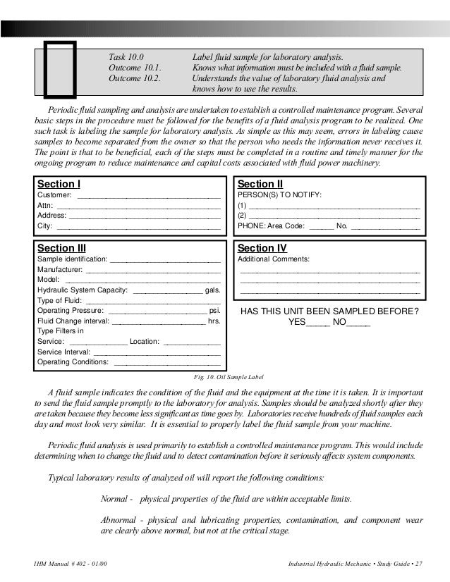 Industrial Hydraulic Mechanic Certification