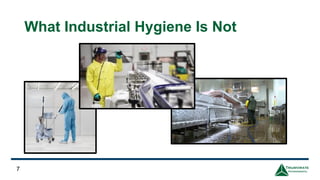 What Industrial Hygiene Is Not
7
 