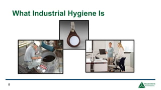 What Industrial Hygiene Is
8
 