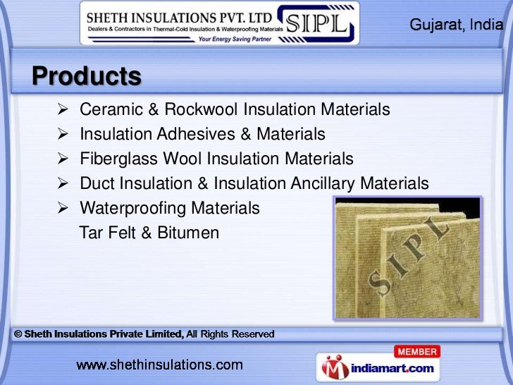 Industrial Insulation Materials by Sheth Insulations Private Limited