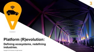 3
Platform (R)evolution:
Defining ecosystems, redefining
industries.
Copyright © 2015 Accenture All rights reserved.
 