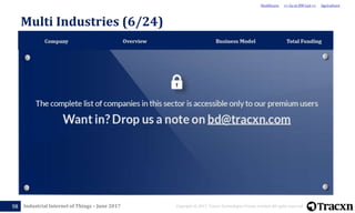 Industrial Internet of Things – June 2017 Copyright © 2017, Tracxn Technologies Private Limited. All rights reserved.99
Mu...