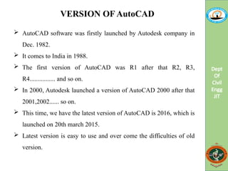 Comprehensive Guide to AutoCAD Applications in Civil Engineering | PPTX