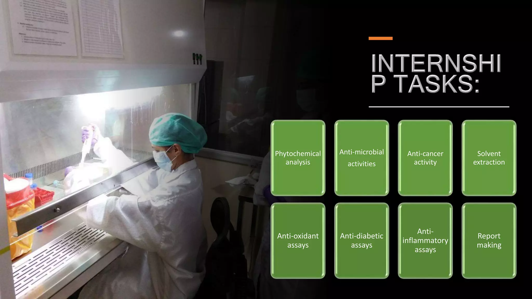 Industrial internship presentation (biotechnology) | PPTX