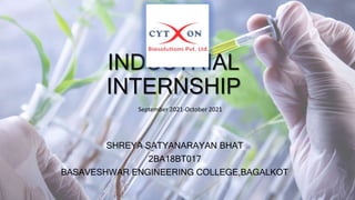 Industrial internship presentation (biotechnology)