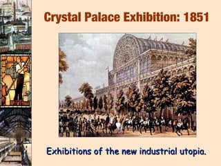 Crystal Palace Exhibition: 1851




Exhibitions of the new industrial utopia.
 