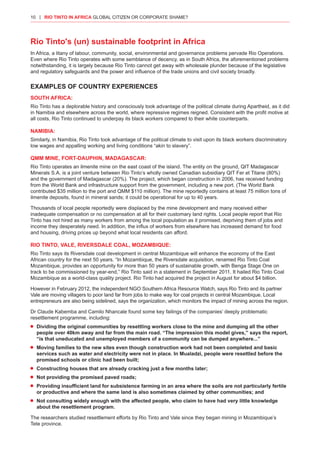 Rio Tinto Africa | PDF
