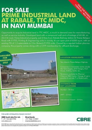 Industrial land for sale in mumbai