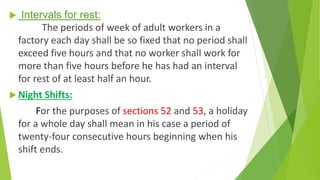 THE FACTORIES ACT, 1948
Chapter - VI
REGISTER FOR ADULT
WORKERS
 