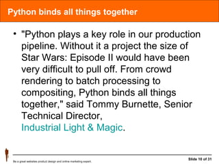 Industrial light & magic success story case study iv (python based ...