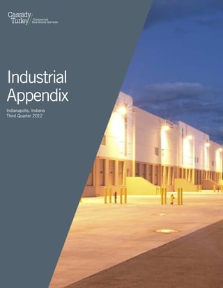 Industrial
Appendix
Indianapolis, Indiana
Third Quarter 2012




                        cassidyturley.com | 2
 