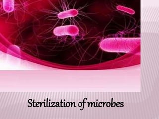 Sterilization of microbes
 