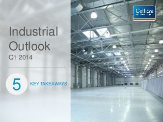 Industrial
Outlook
Q1 2014
KEY TAKEAWAYS
5
 
