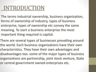 Industrial ownership