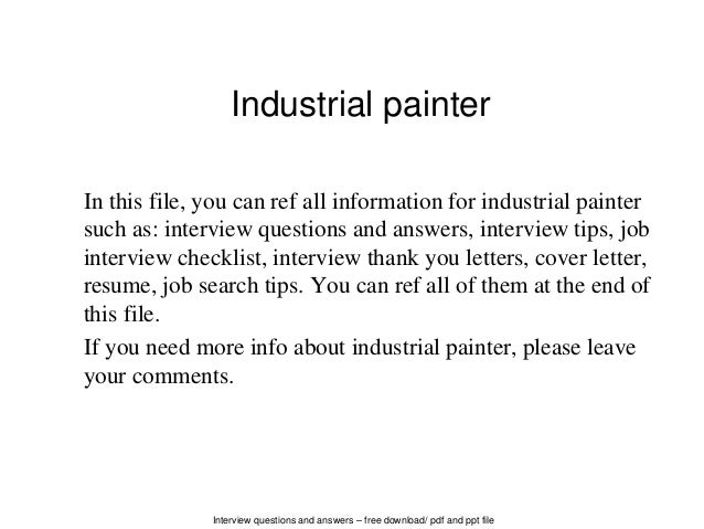 industrial painter