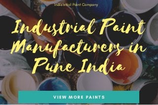 Industrial paint manufacturers in pune india