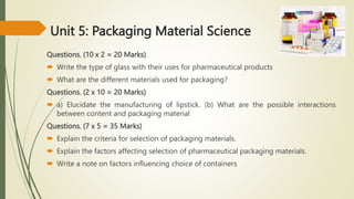 Industrial Pharmacy – I Questions.pptx