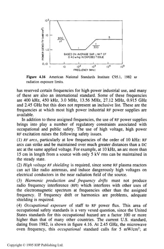 PLASMA POWER SUPPLIES
..
r
2
157
BASED ON AVERAGE SAR LIMIT OF
0.40w/kg IN EXPOSEDTISSUE
I I I I
Copyright © 1995 IOP Publishing Ltd.
 