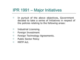 Obgitives Ipr Industrial policy | PPT