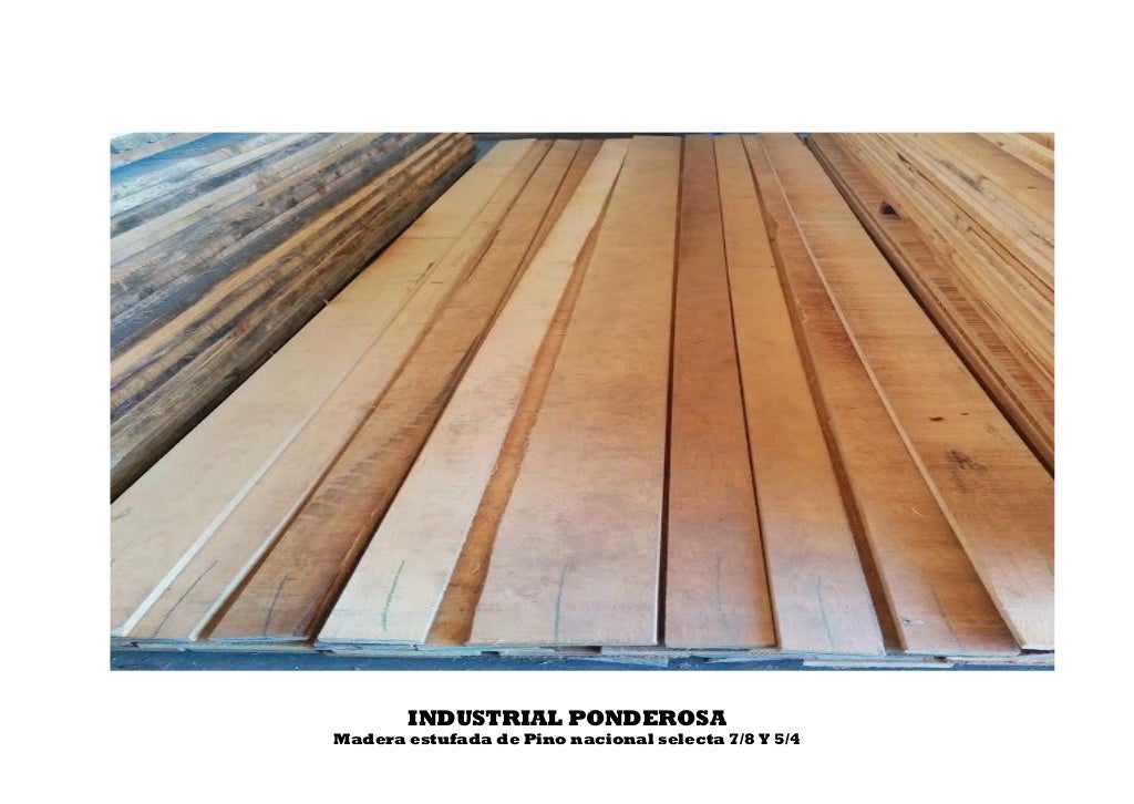 Industrial ponderosa madera estufada de pino nacional selecta