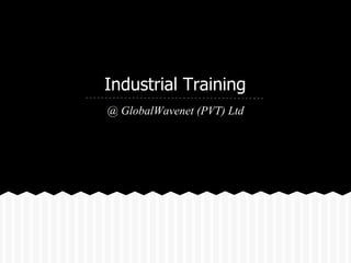 Industrial Training
@ GlobalWavenet (PVT) Ltd
 
