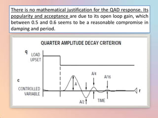 There is no mathematical justification for the QAD response. Its
popularity and acceptance are due to its open loop gain, which
between 0.5 and 0.6 seems to be a reasonable compromise in
damping and period.
 
