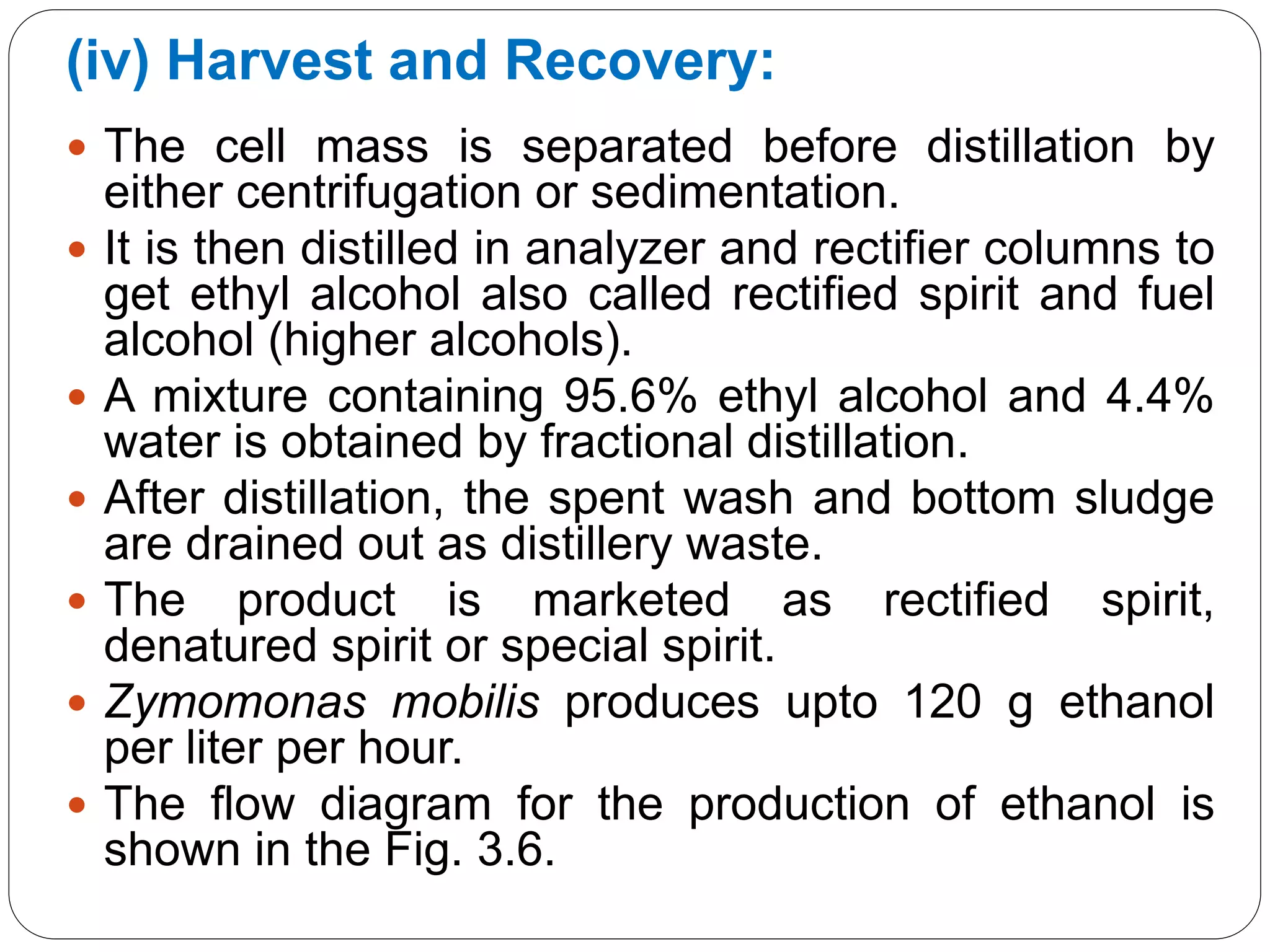 Industrial production of alcohol | PPTX