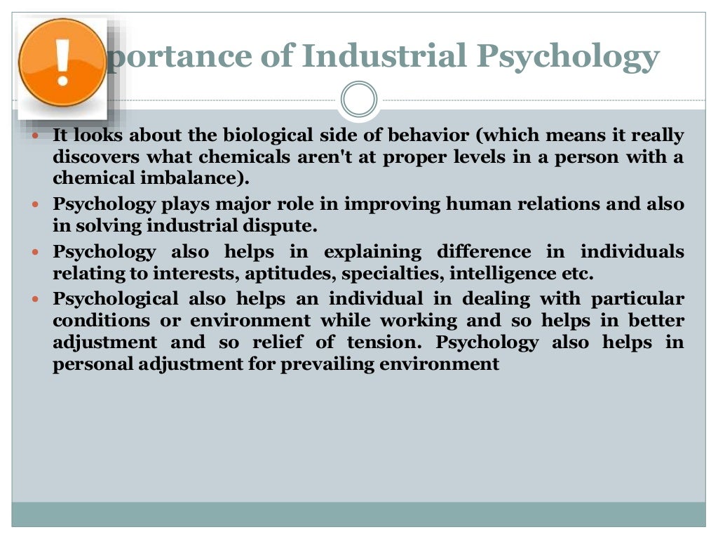 Industrial psychology