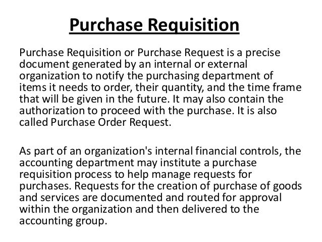 purchasing order letter sample