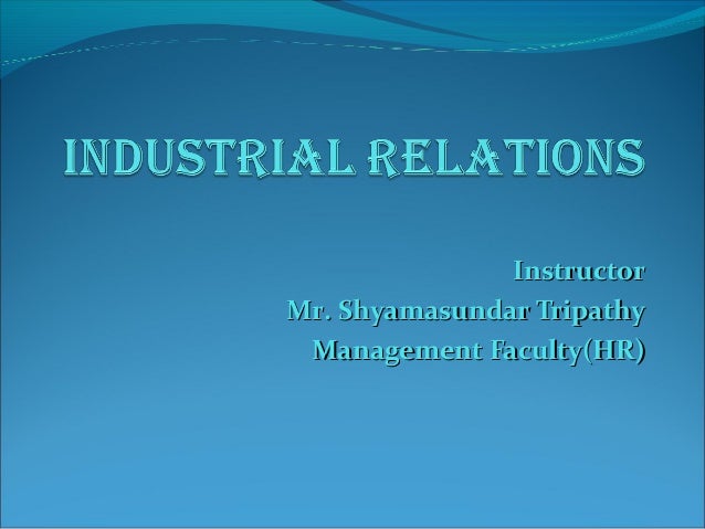 case study on industrial relations with solution