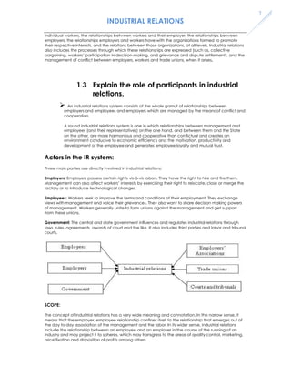 INDUSTRIAL RELATIONS | PDF