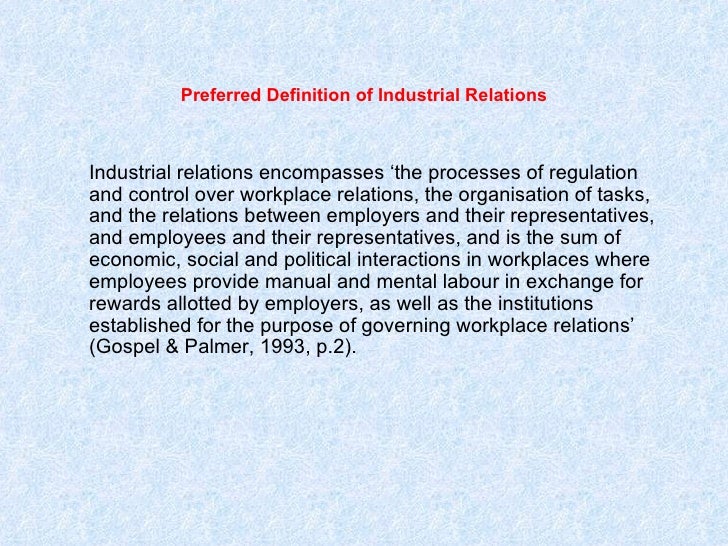 Industrial relation theories