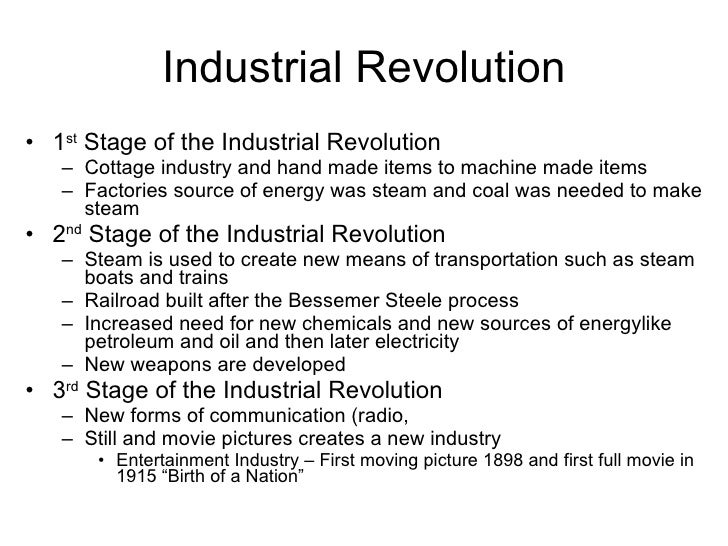 Industrial revolution