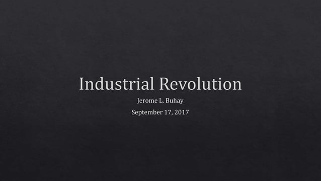 Industrial revolution | PPT
