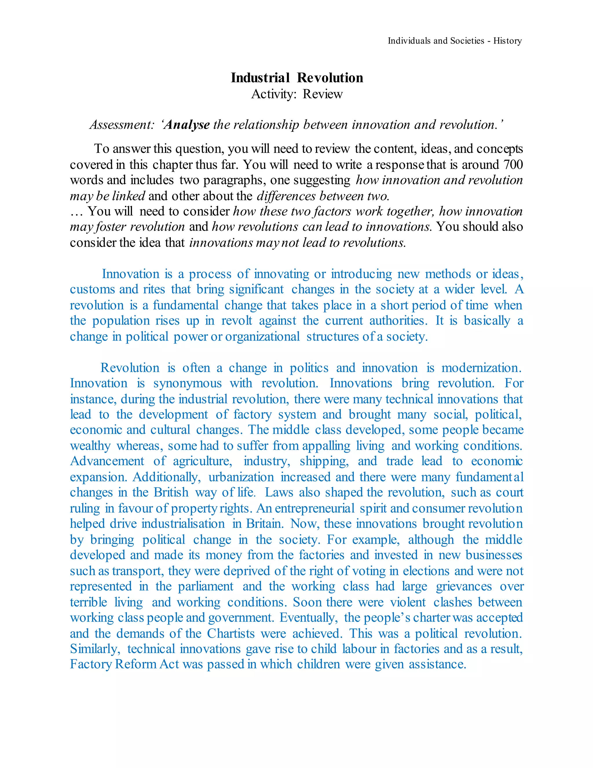Industrial revolution | PDF