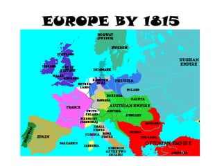 EUROPE BY 1815
 