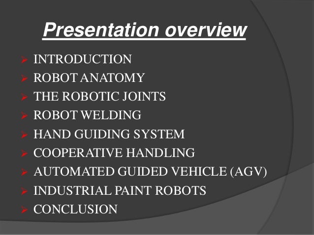 introduction to industrial robotics