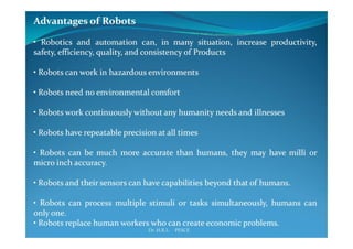 Industrial robotics- APPLICATIONS OF ROBOTS IN MANUFACTURING | PDF