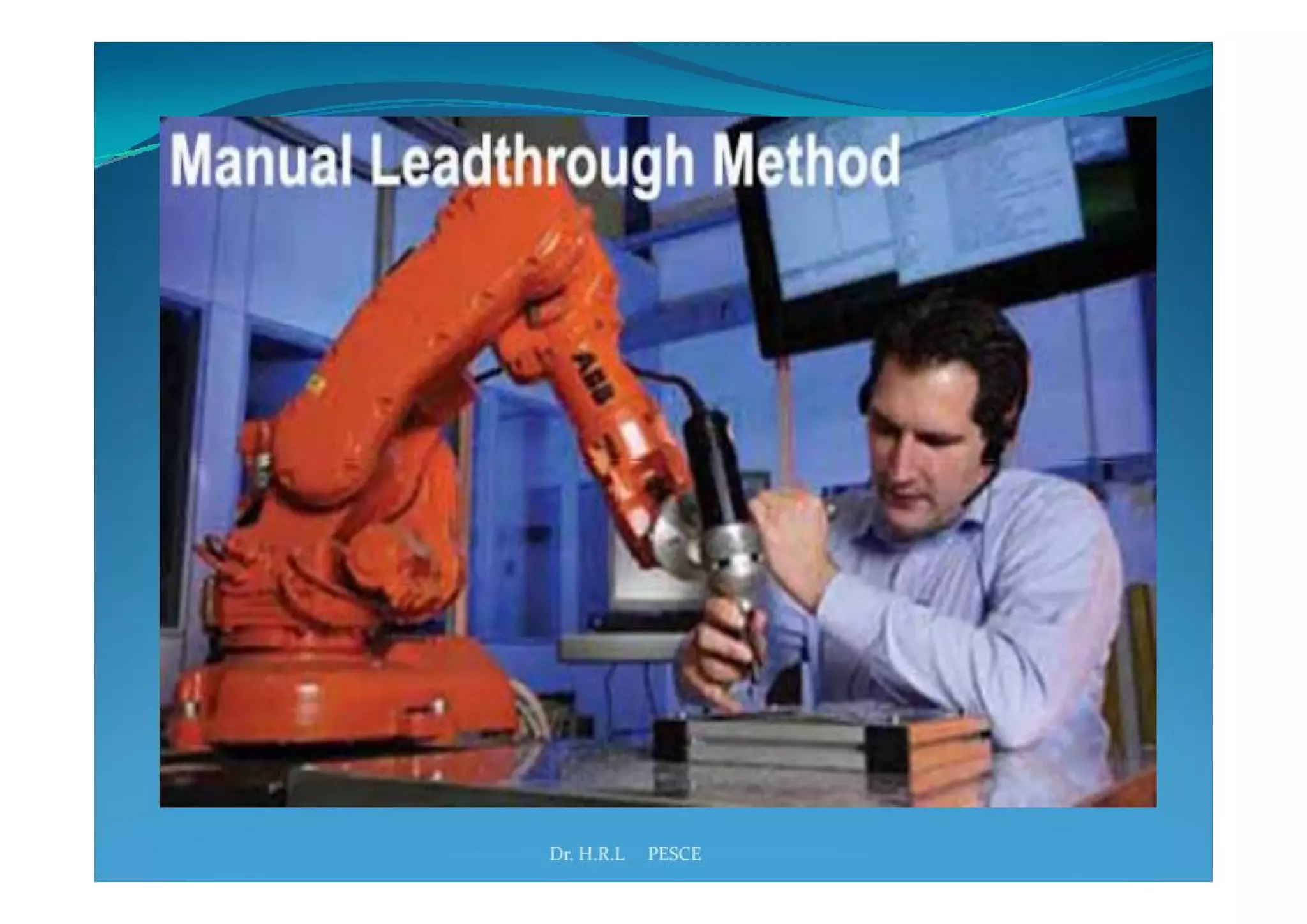 Industrial robotics -Robot programming | PPT