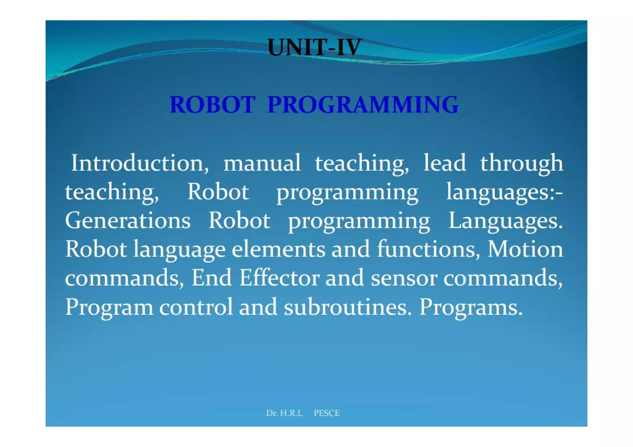 Industrial robotics -Robot programming | PDF | Programming Languages ...