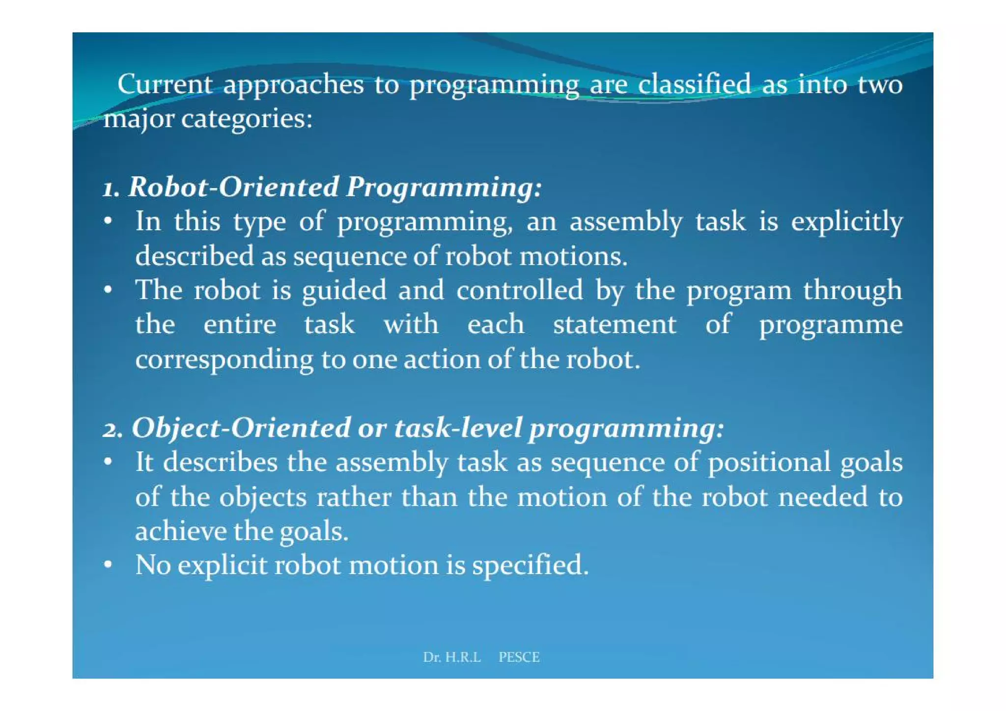 Industrial robotics -Robot programming | PDF | Programming Languages ...