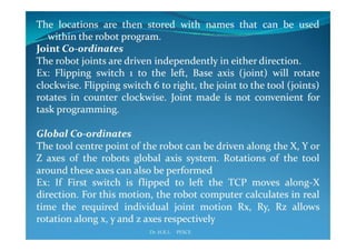 Industrial robotics -Robot programming