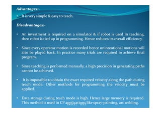Industrial robotics -Robot programming