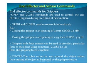 Industrial robotics -Robot programming