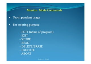 Industrial robotics -Robot programming
