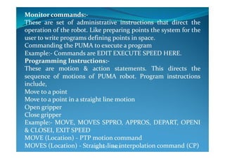 Industrial robotics -Robot programming
